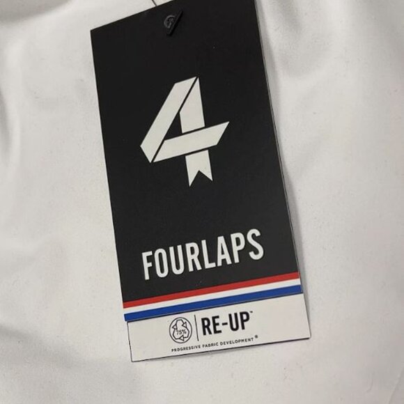 Four Laps Poise Longline Sports Bra size L White Adjustable Strap NWT - Picture 3 of 7